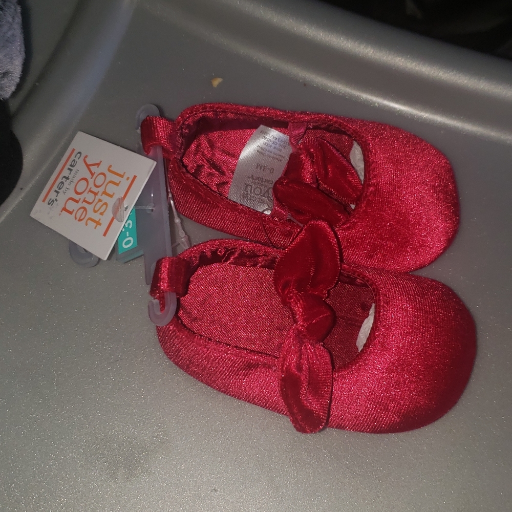 3 pairs infant shoes carters brand 0 to 3 month